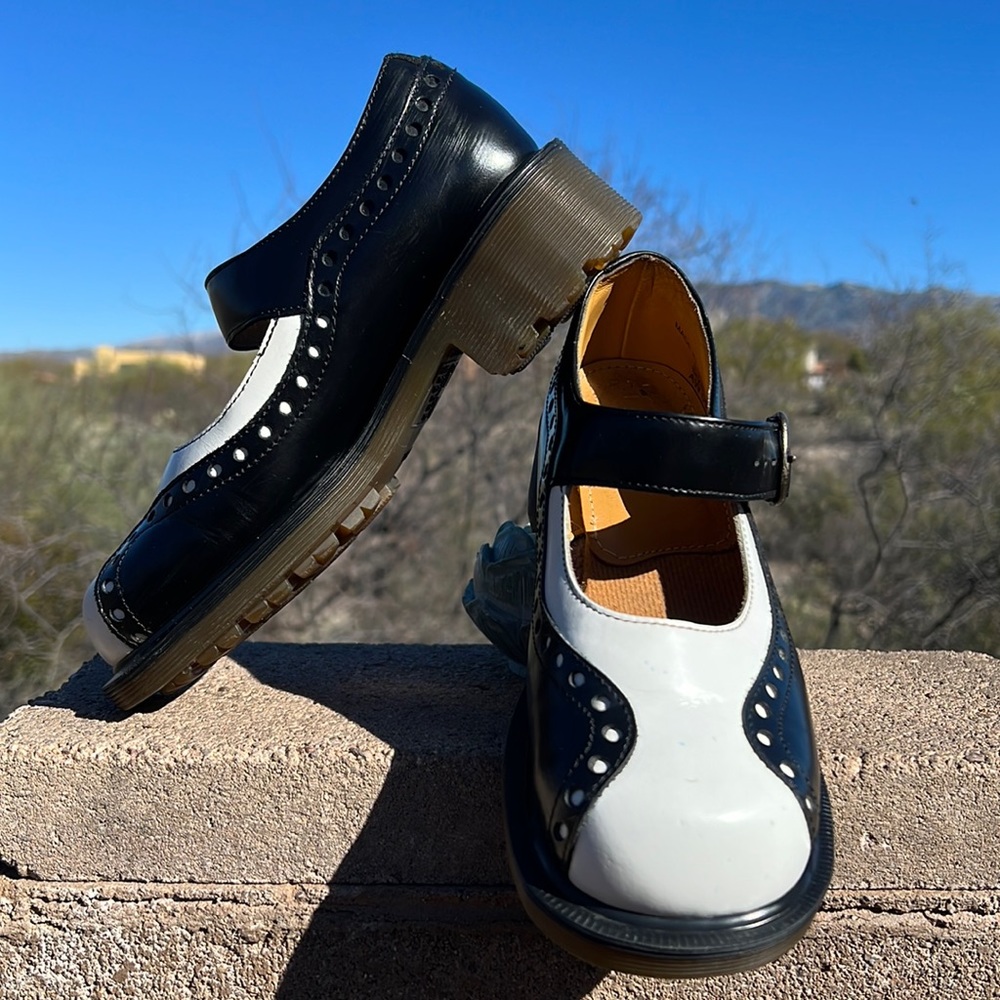 🏴 Dr. Martens MIE Vintage 90’s Y2K Brogue Wingtip Mary Jane UK 3 - Picture 4 of 17